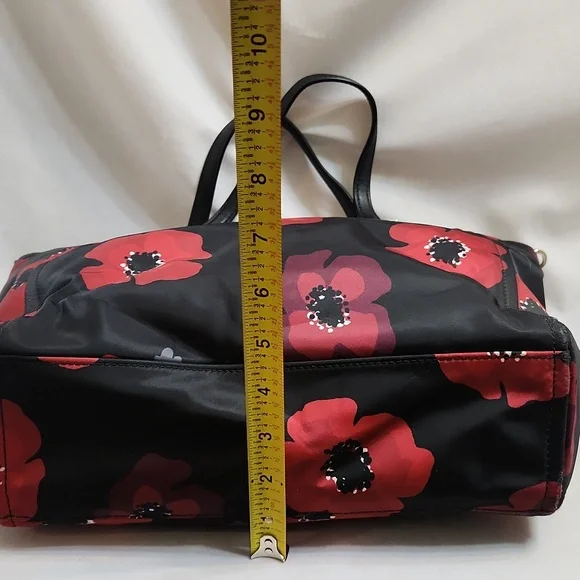 Kate Spade Wilson Road Poppy Alyse Nylon Floral Satchel Tote - Picture 9 of 16